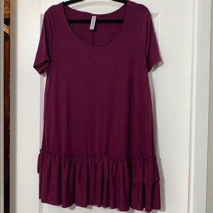 Zenana Short Sleeve Ruffle Top